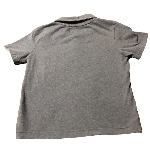 Cherokee • Navy Blue | Gray Collard Button Up Short Sleeve - Picture 6 of 6